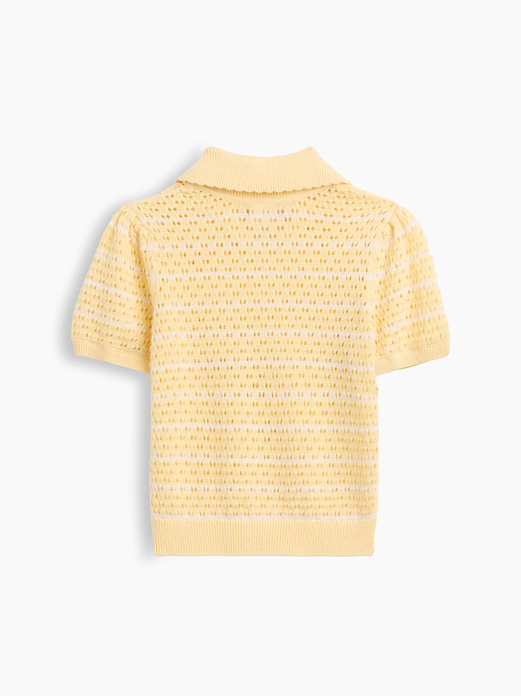 Image number 2 showing, Baby & Toddler Bow Collar Pointelle Sweater