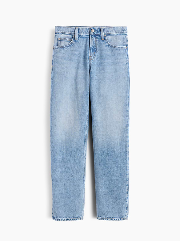 Mid Rise Straight Taper Jeans