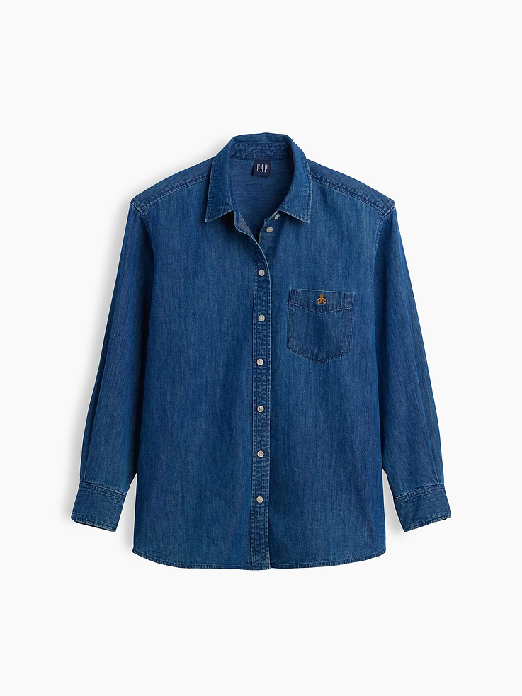 Image number 5 showing, Denim Big Shirt