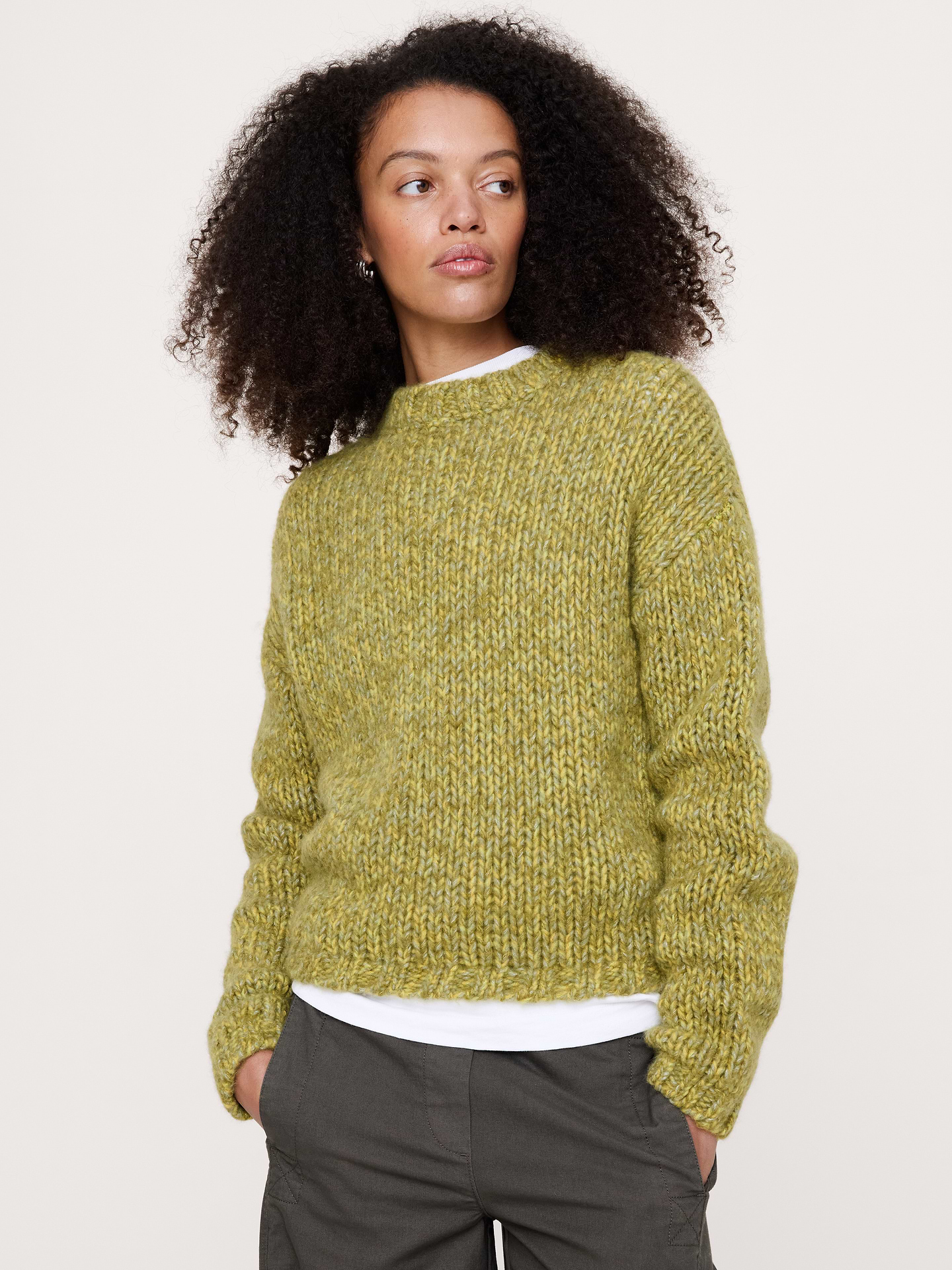 Image number 1 showing, Merino-Cashmere Crew-Neck Sweater