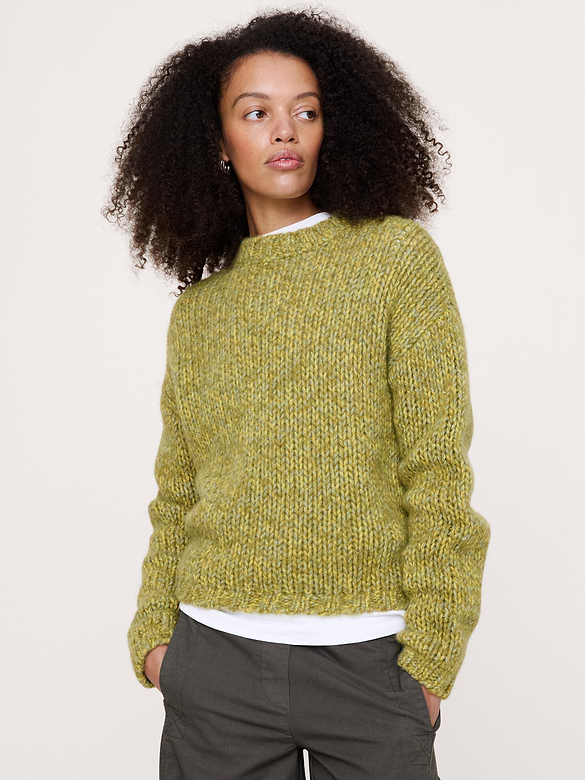 Merino-Cashmere Crew-Neck Sweater