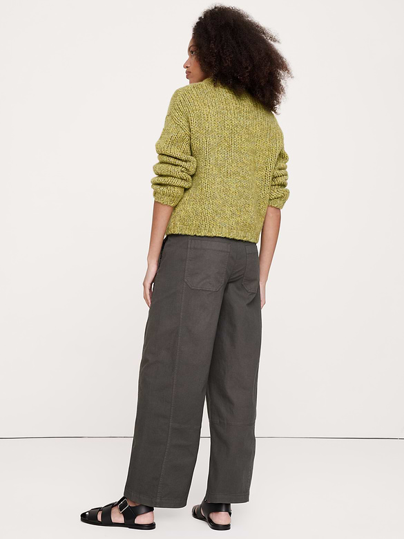 Mid-Rise Relaxed Painter Pull-On Pant