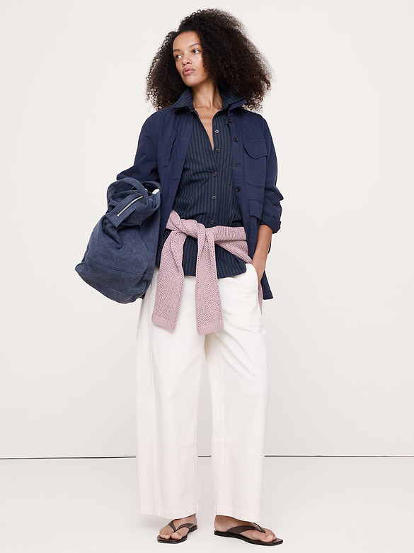 The Oversized Shirt in Cotton Poplin