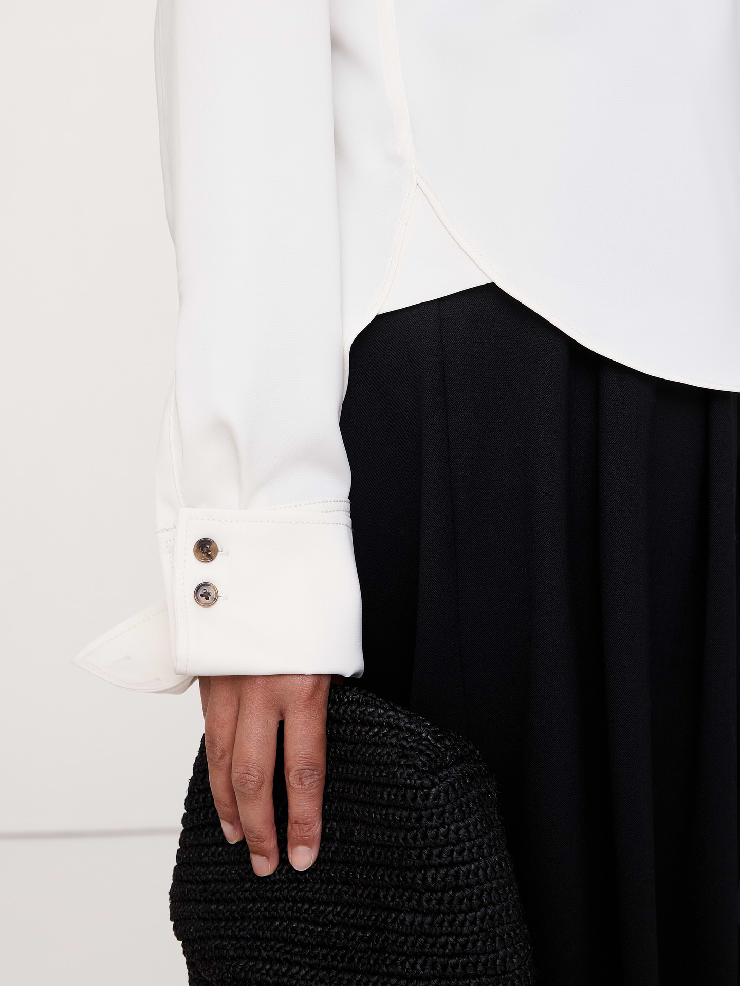 Image number 3 showing, Relaxed Crepe Shirt