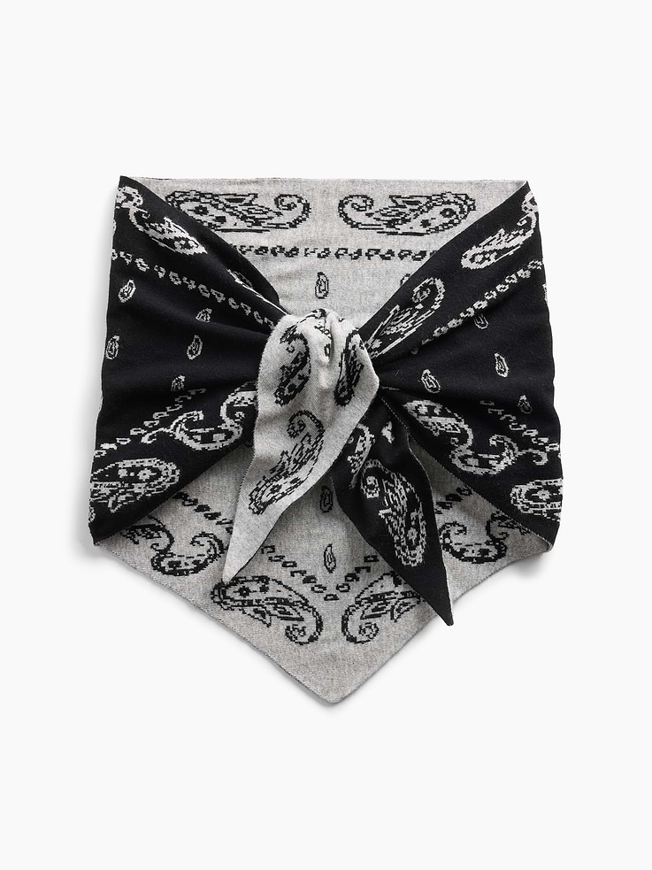 Image number 1 showing, Paisley Triangle Scarf