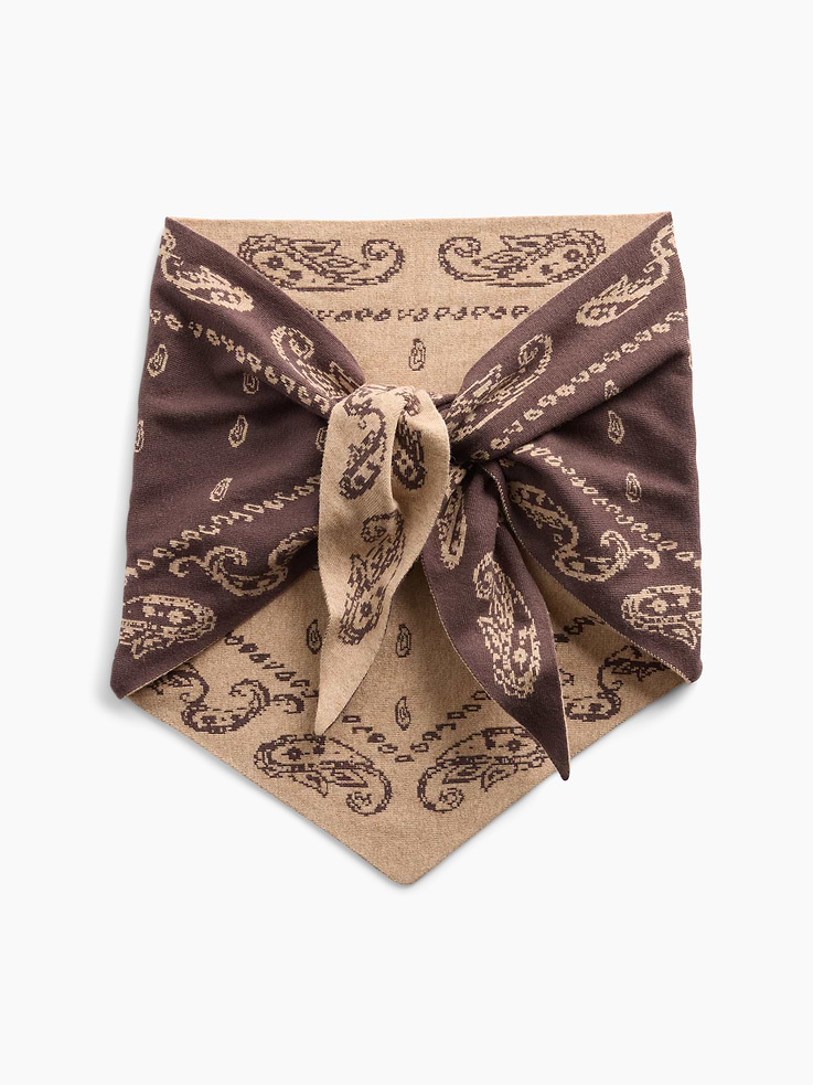 Image number 1 showing, Paisley Triangle Scarf