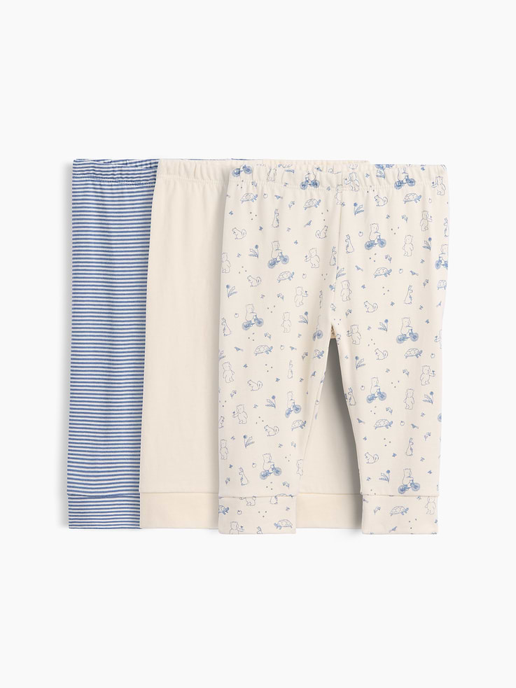 Image number 1 showing, Baby First Favorites Organic Cotton Pull-On Pants (3-Pack)