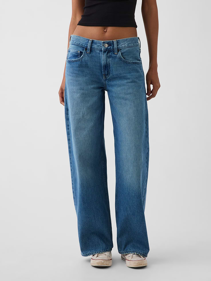 L'image numéro 2 présente Le jean ample à taille basse Hailey