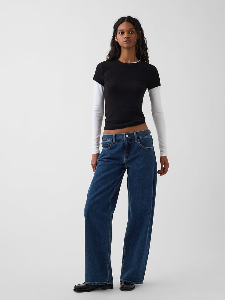 Image number 1 showing, The Hailey Low Rise Loose Jean