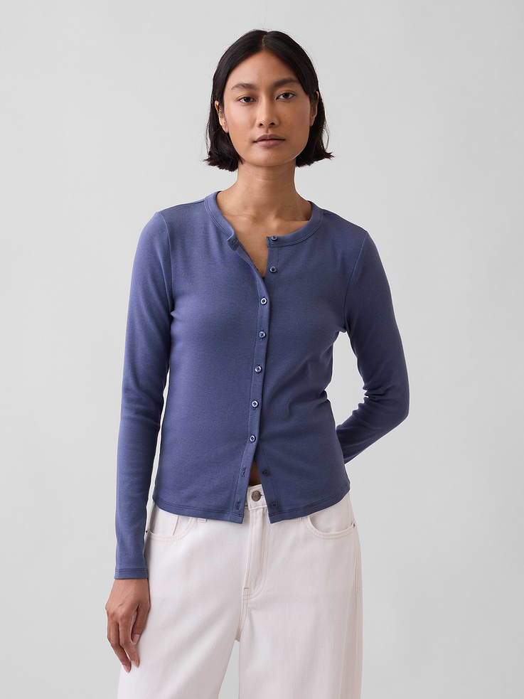 Image number 1 showing, Modern Crewneck Cardigan