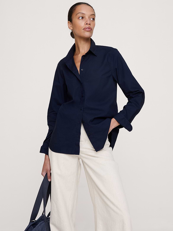 The Everyday Shirt in Cotton Poplin
