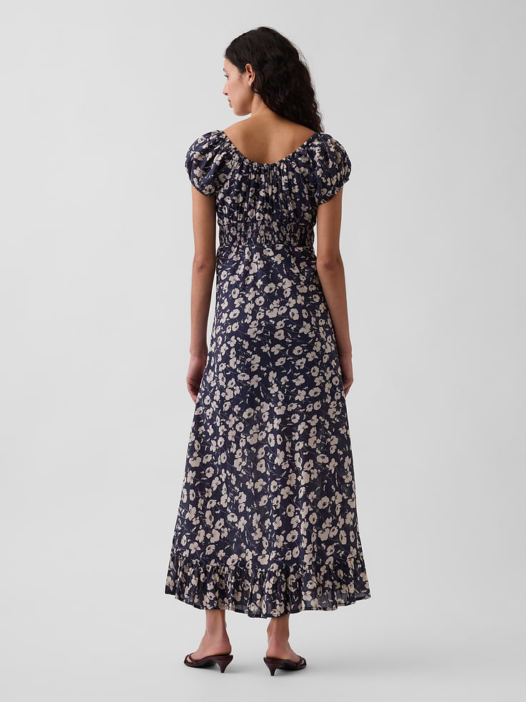 Image number 2 showing, V-Neck Ruffle Hem Maxi Dress