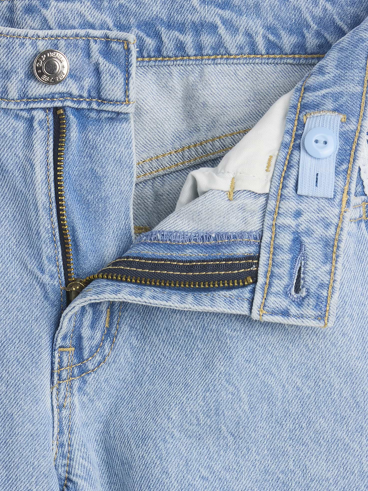 Image number 7 showing, Kids Low Rise Lace-Trim Baggy Jeans