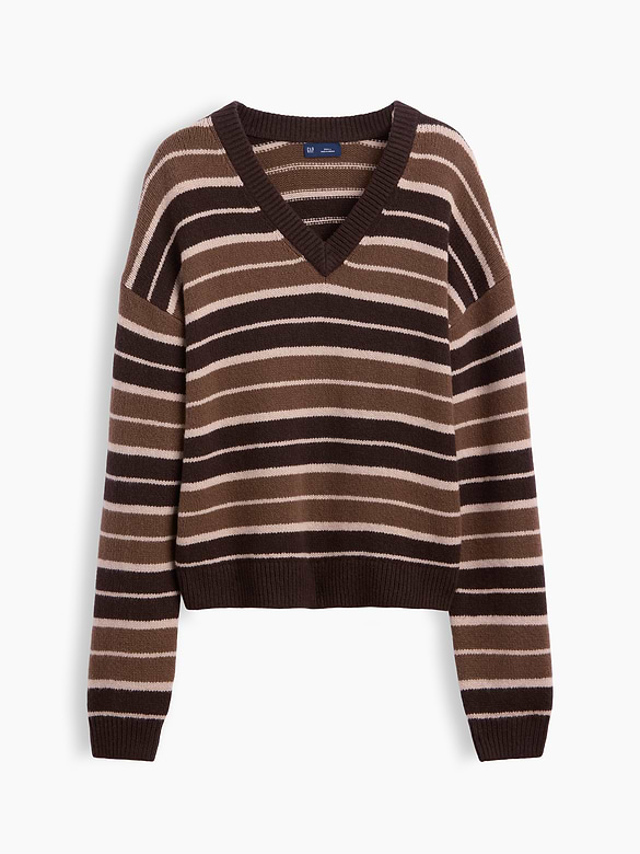 CashSoft Oversized V-Neck Sweater