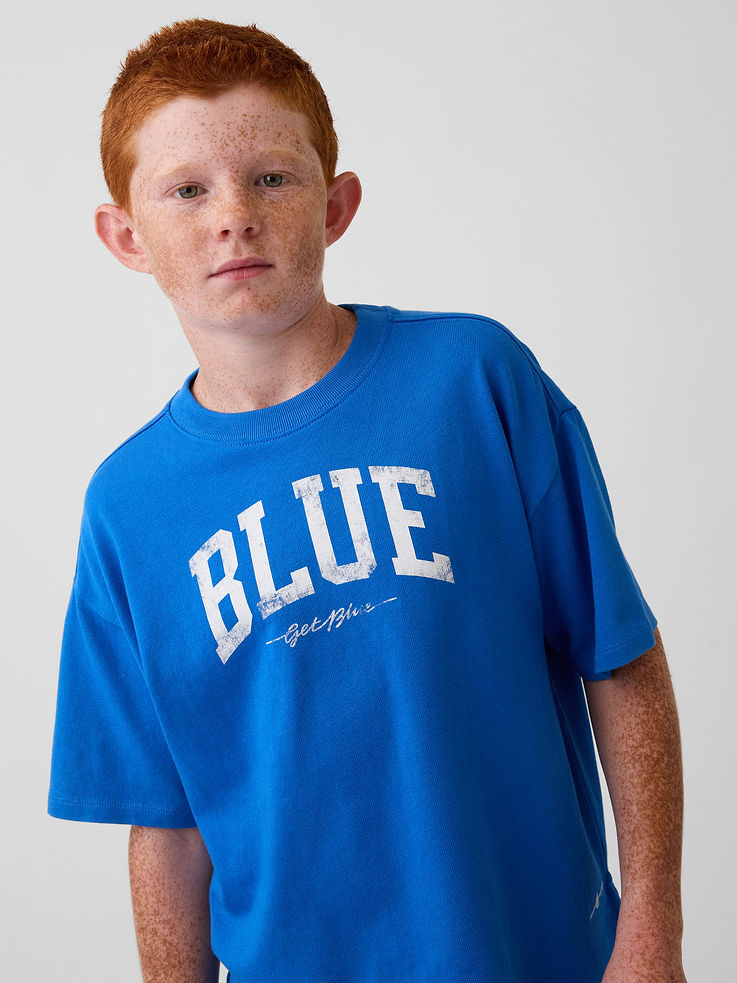 Image number 1 showing, Get Blue Kids Relaxed Logo T-Shirt