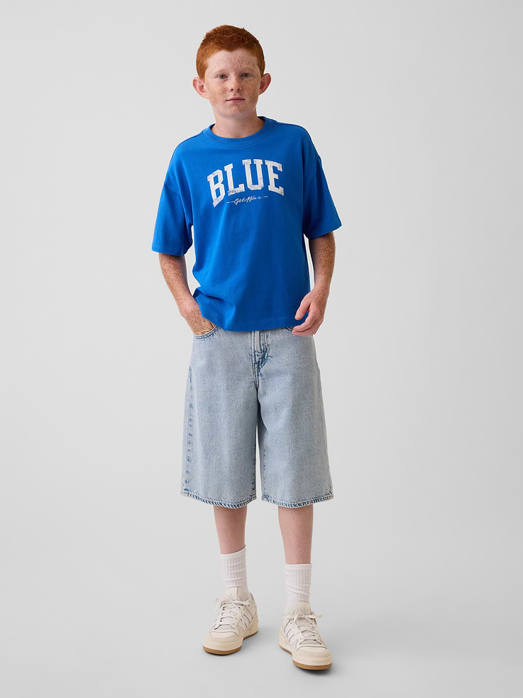 Image number 3 showing, Get Blue Kids Relaxed Logo T-Shirt