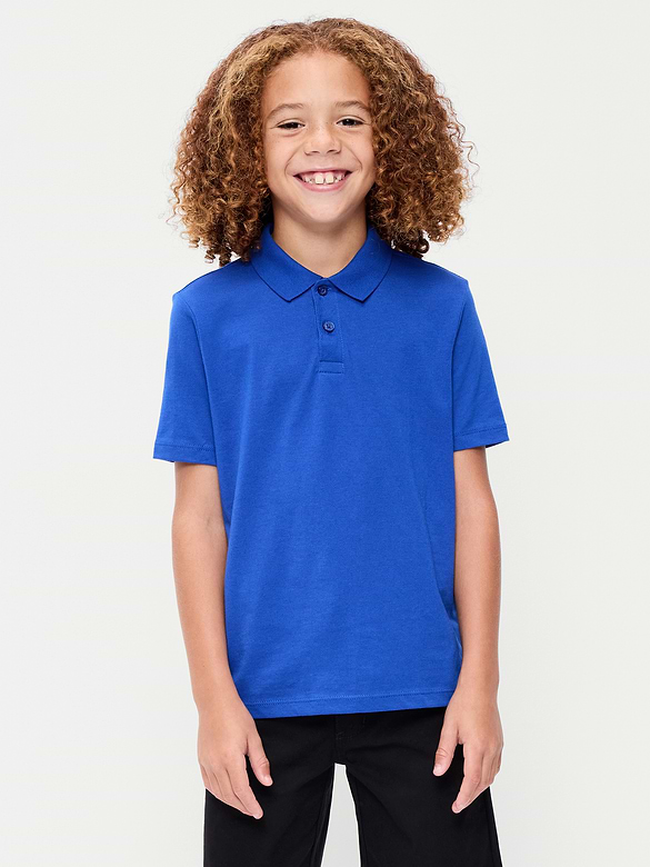 Polo d’uniforme scolaire en jersey pour Garçon