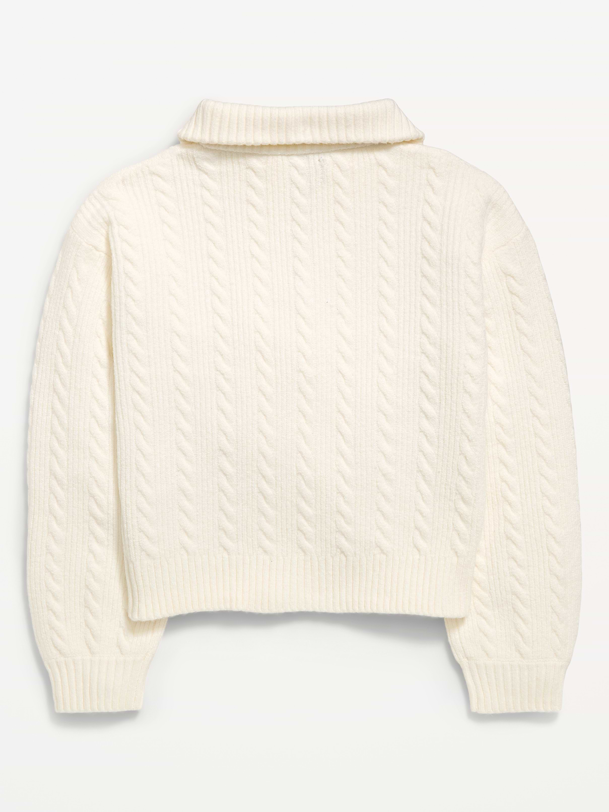 Image number 2 showing, SoSoft Cable-Knit Quarter-Zip Sweater for Girls