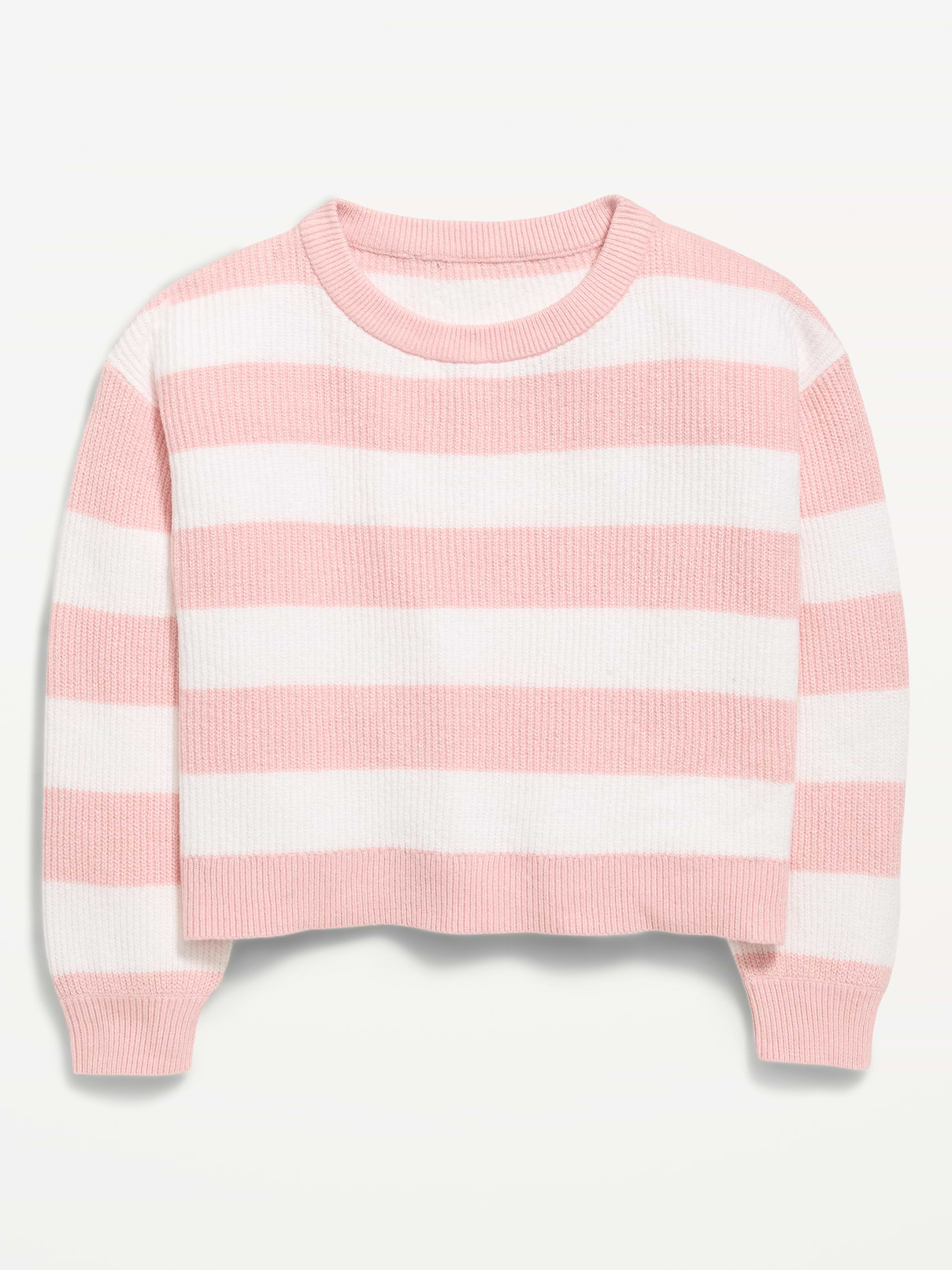 Image number 1 showing, Long-Sleeve Cable-Knit Sweater for Girls