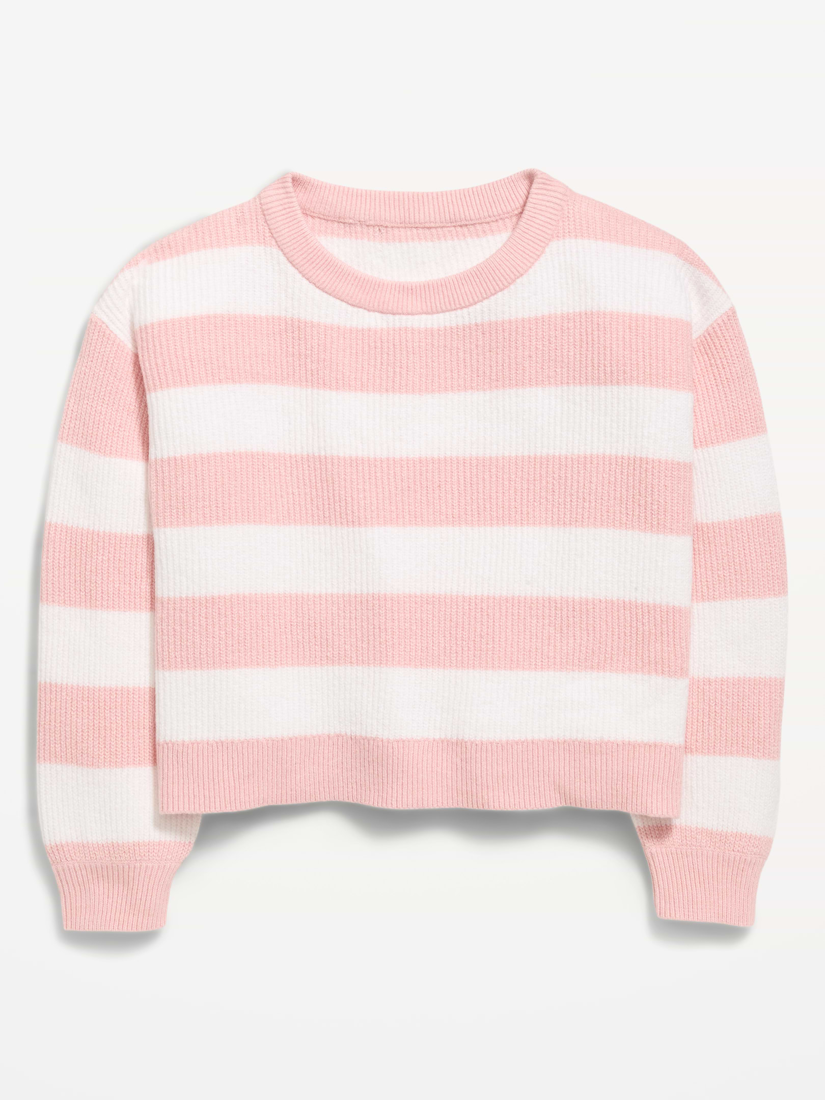 Image number 1 showing, Long-Sleeve Cable-Knit Sweater for Girls