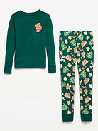 Image number 3 showing, Gender-Neutral Snug-Fit Graphic Pajama Set for Kids