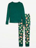 Image number 2 showing, Gender-Neutral Snug-Fit Graphic Pajama Set for Kids