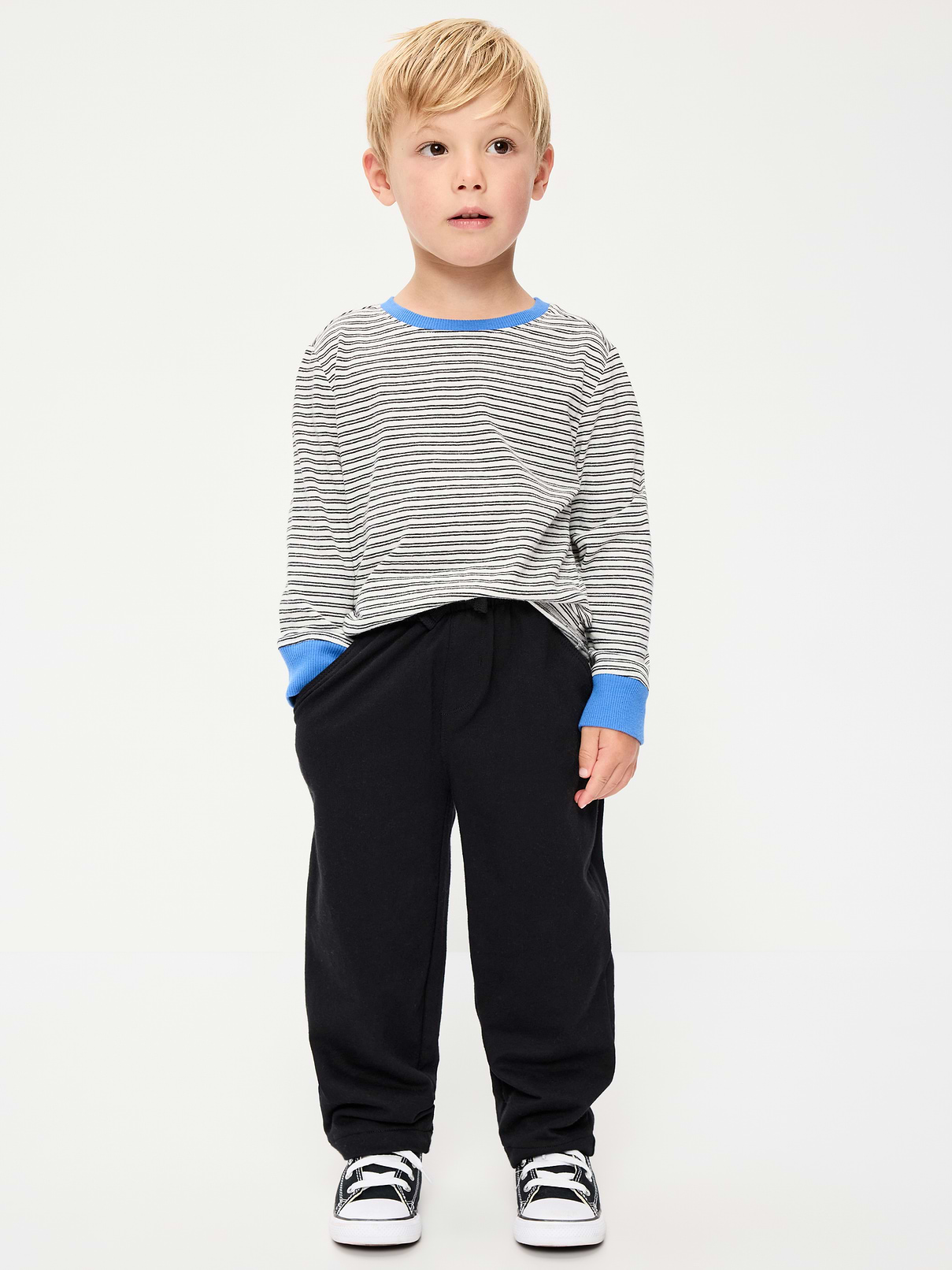 Image number 1 showing, Barrel-Leg Knit Pants for Toddler Boys