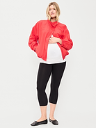 Image number 1 showing, Maternity Full-Panel Cropped Leggings