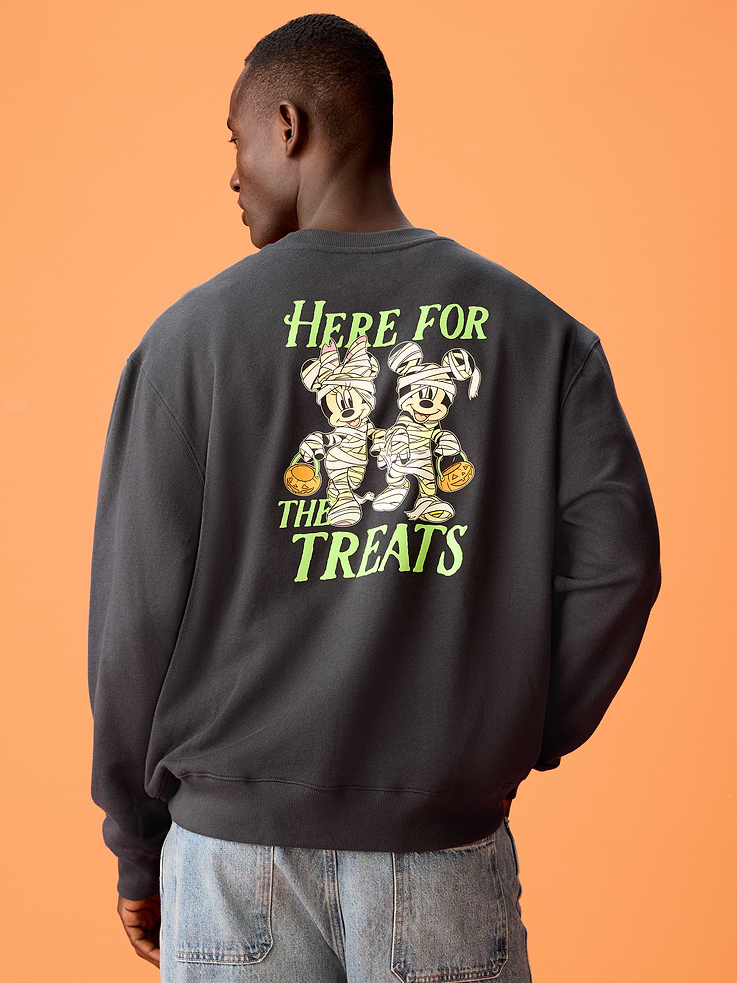 Image number 2 showing, Old Navy x Disney Mickey Mouse Oversized Crew Sweatshirt for Adults