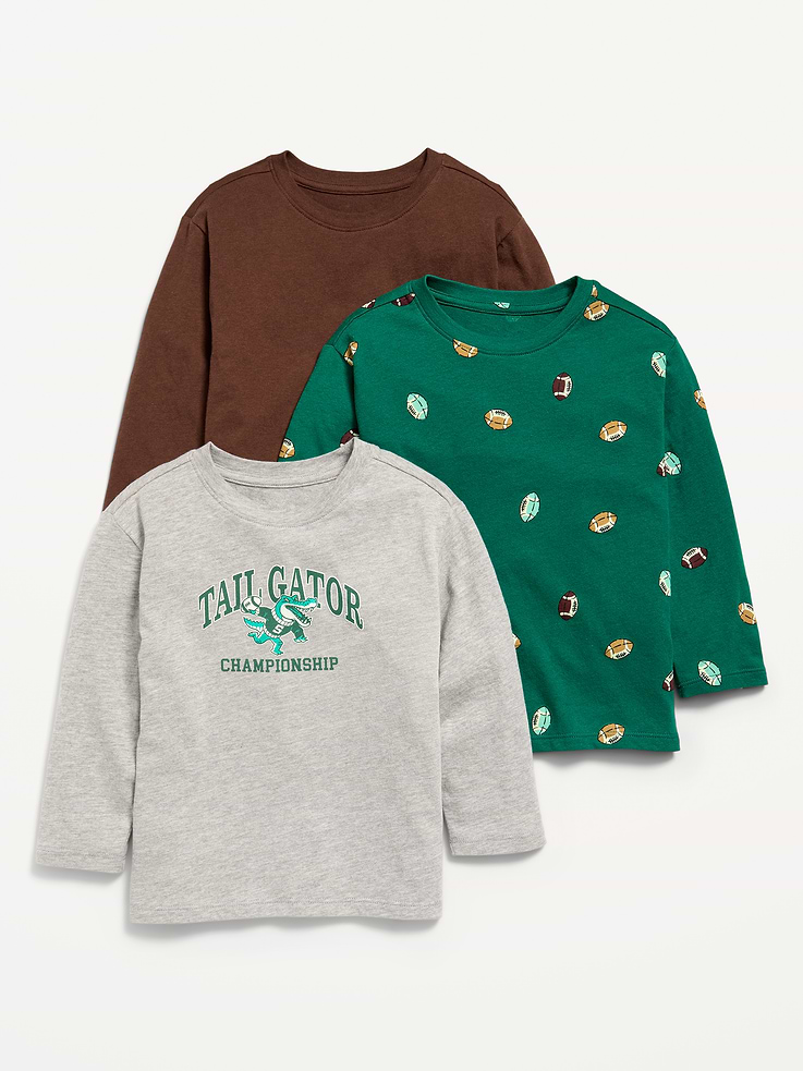 Image 1 of 3, crew neck, long sleeves, drop shoulders, Product #910930