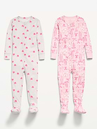 Image number 2 showing, Snug-Fit 2-Way-Zip Pajama One-Piece 2-Pack for Toddler & Baby