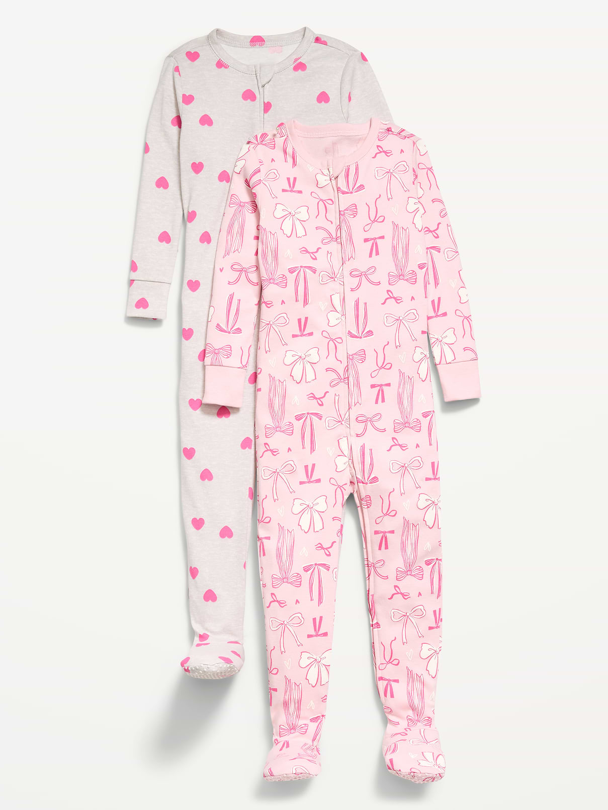 Image number 1 showing, Snug-Fit 2-Way-Zip Pajama One-Piece 2-Pack for Toddler & Baby