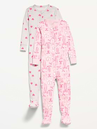 Image number 1 showing, Snug-Fit 2-Way-Zip Pajama One-Piece 2-Pack for Toddler & Baby