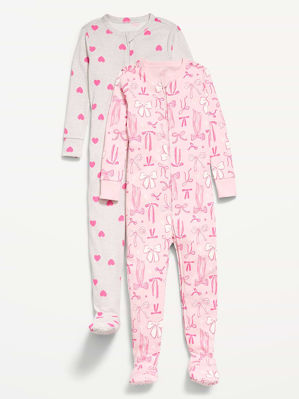 Snug-Fit 2-Way-Zip Pajama One-Piece 2-Pack for Toddler & Baby