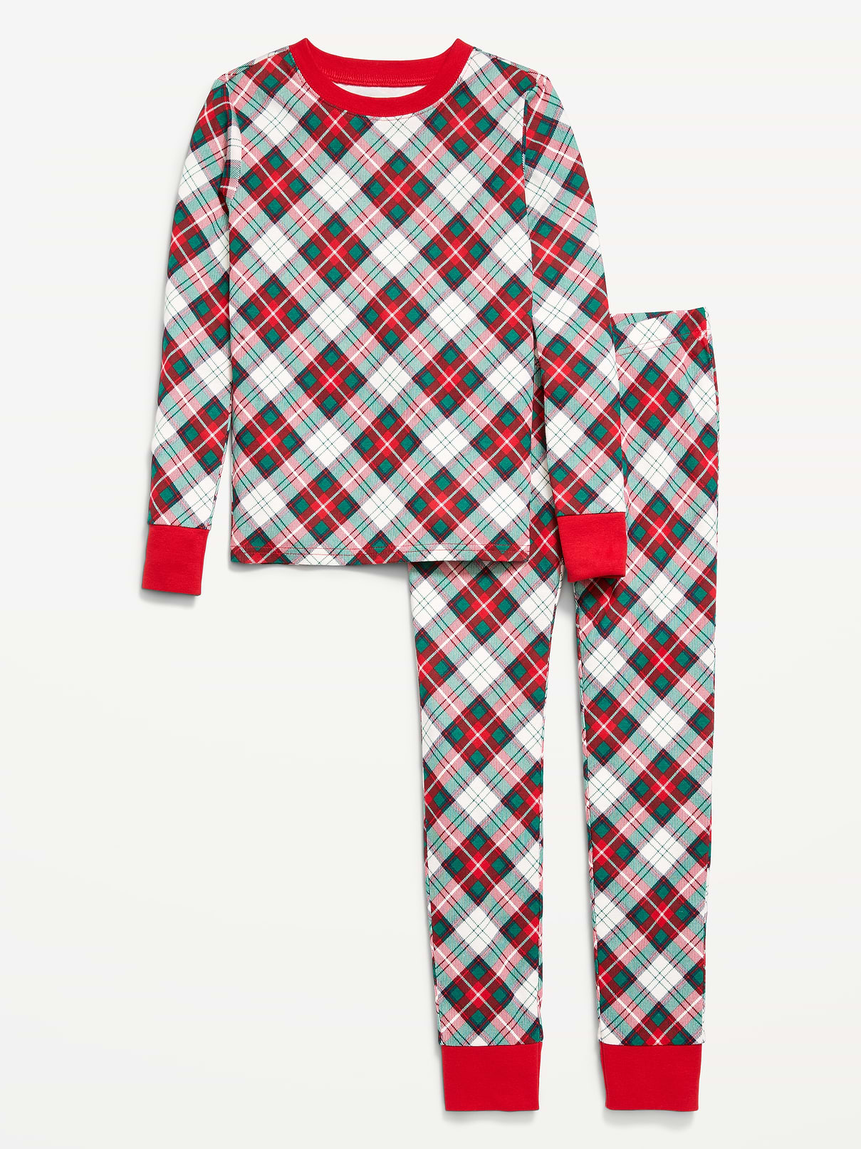 Image number 1 showing, Gender-Neutral Printed Snug-Fit Pajama Set for Kids