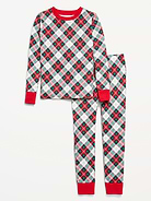 Image number 1 showing, Gender-Neutral Printed Snug-Fit Pajama Set for Kids