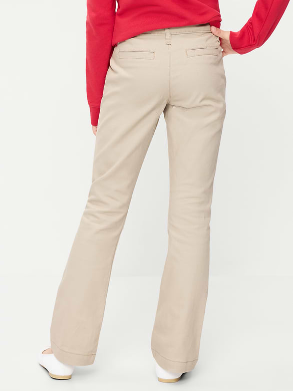 Pantalons d'uniforme extensible en sergé pour fille