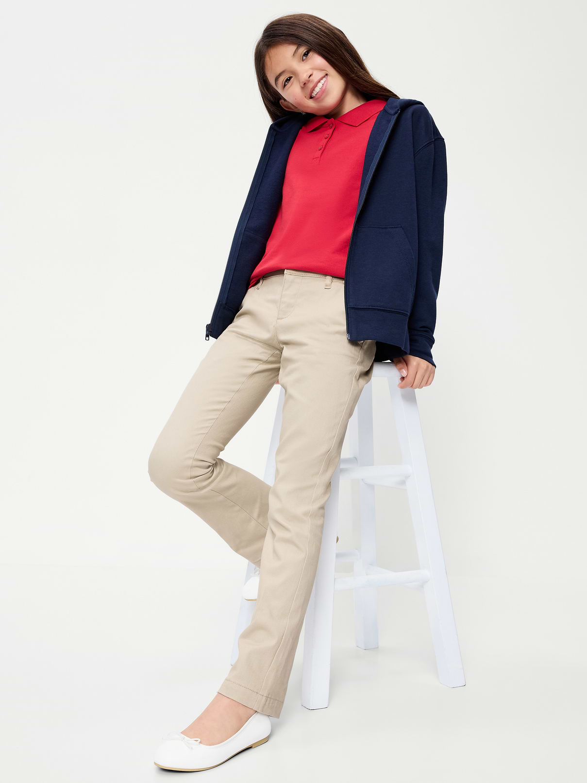 Image number 3 showing, School Uniform Bootcut Pants for Girls