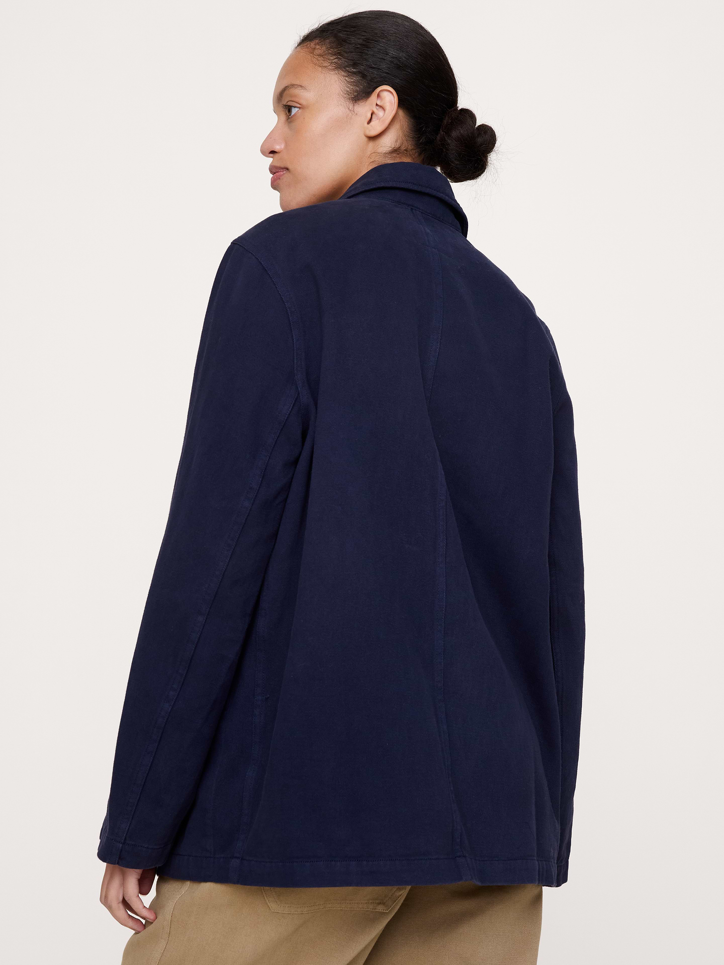 L'image numéro 3 présente Blazer utilitaire en coton et lin