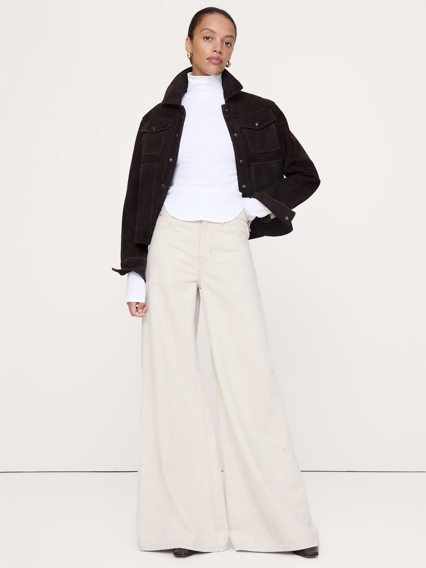 Image number 3 showing, Ribbed Long-Sleeve Turtleneck T-Shirt
