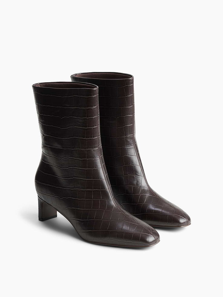 Image number 2 showing, Vegan Leather Crocodile Boots