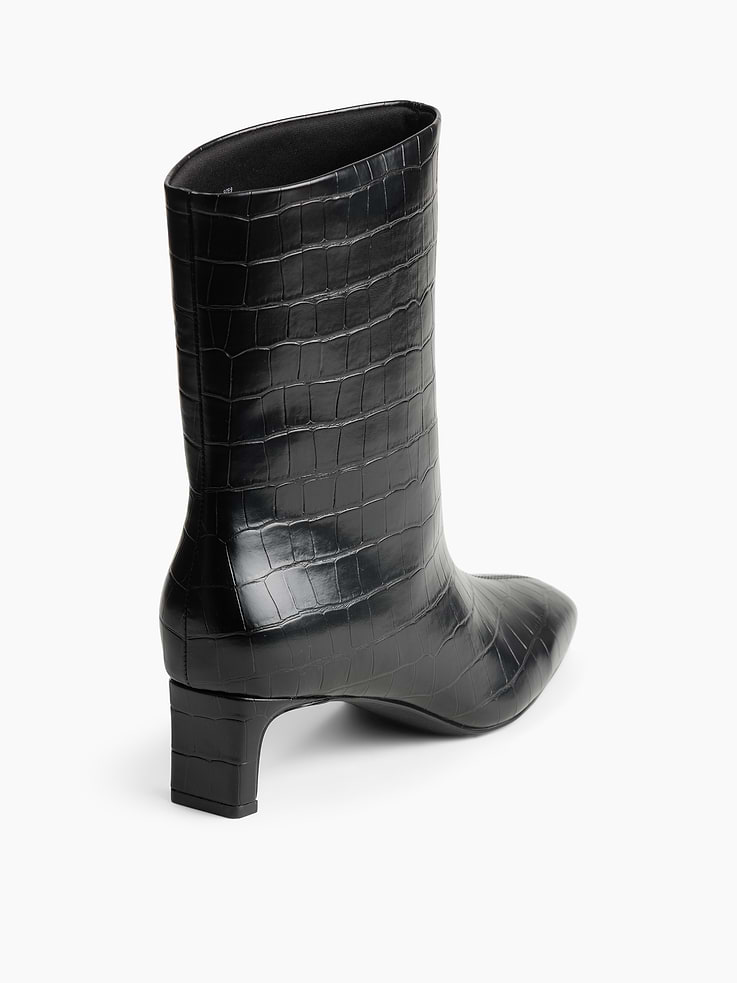 Image number 3 showing, Vegan Leather Crocodile Boots