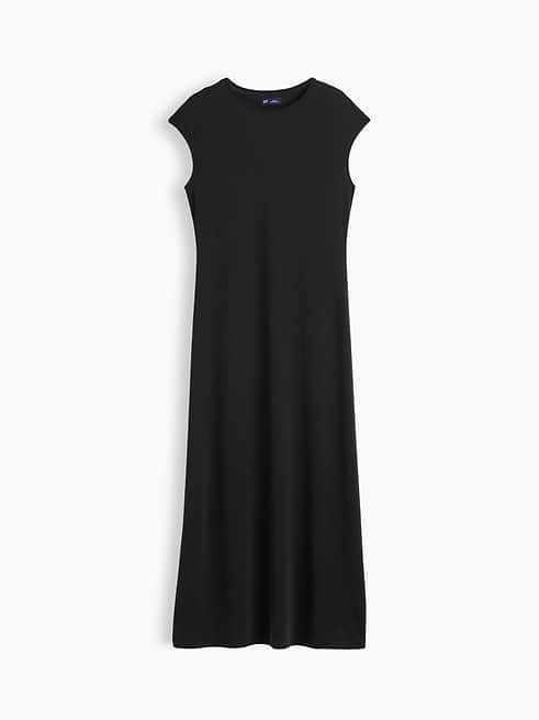 black maxi dress cap sleeve Women's Cap-Sleeve by Gap Moonless Night Size L Length:27