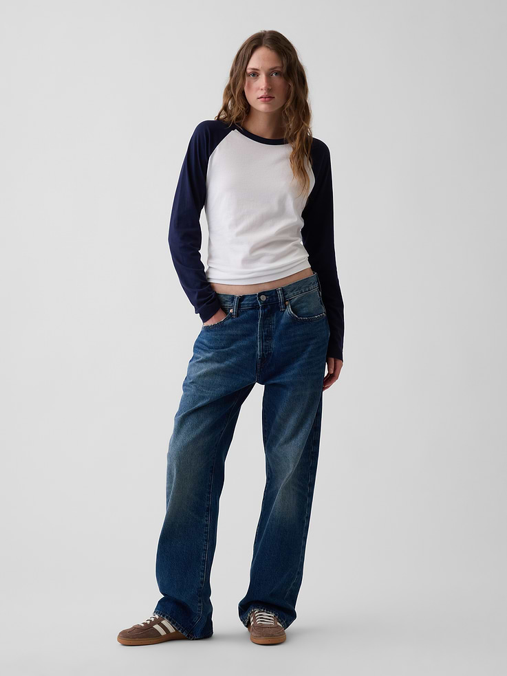 Image number 2 showing, Organic Cotton VintageSoft Raglan T-Shirt