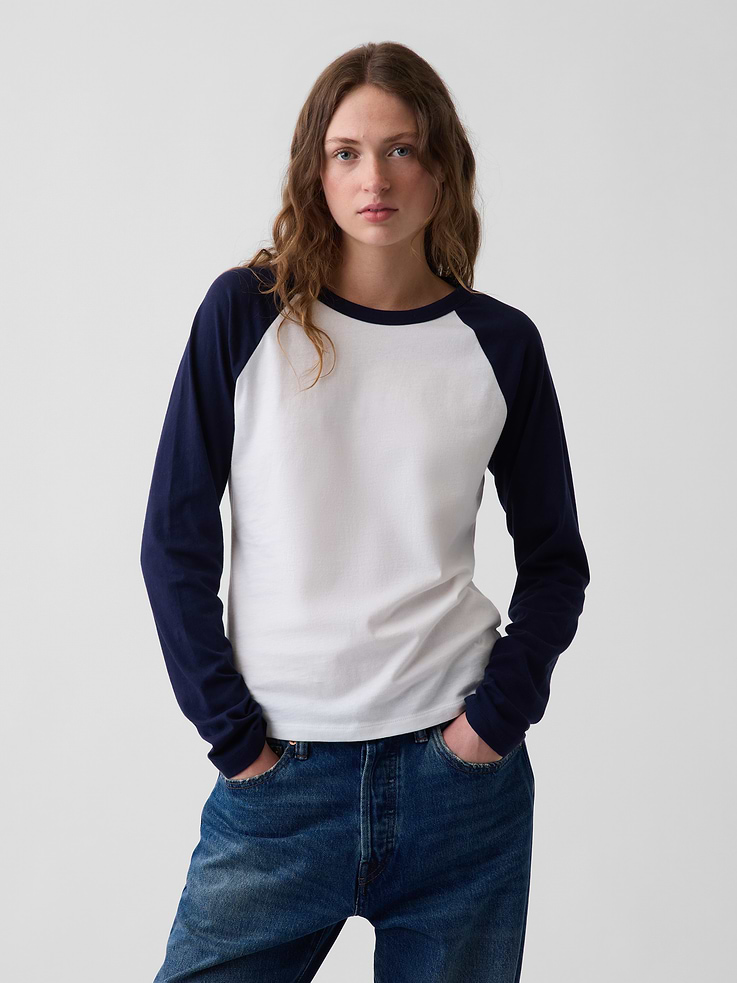 Image number 1 showing, Organic Cotton VintageSoft Raglan T-Shirt