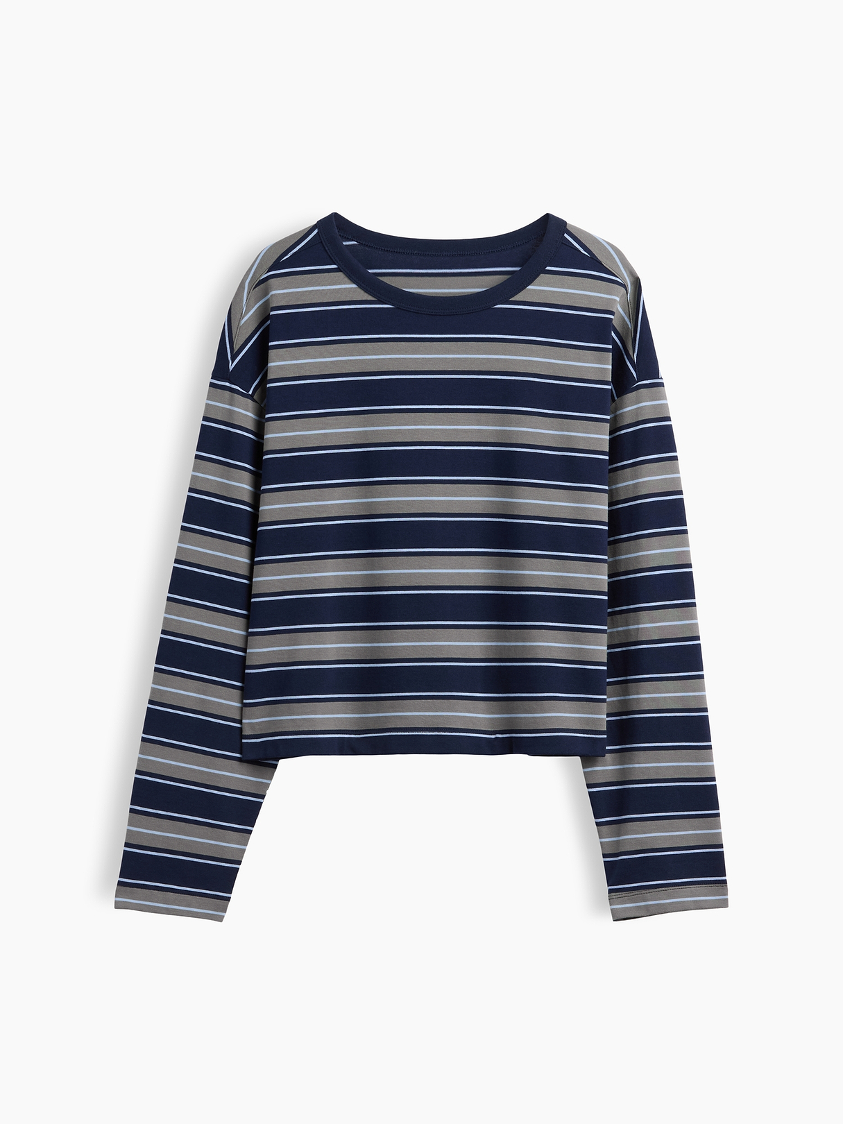 Knit Oversized Crop T-Shirt | Gap