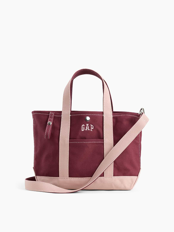 Canvas Logo Mini Tote Bag