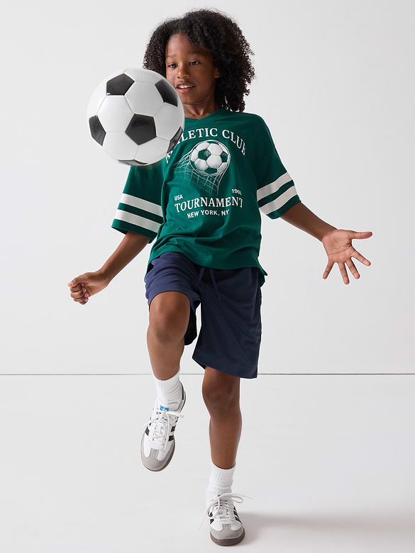 Kids Oversized Soccer T-Shirt