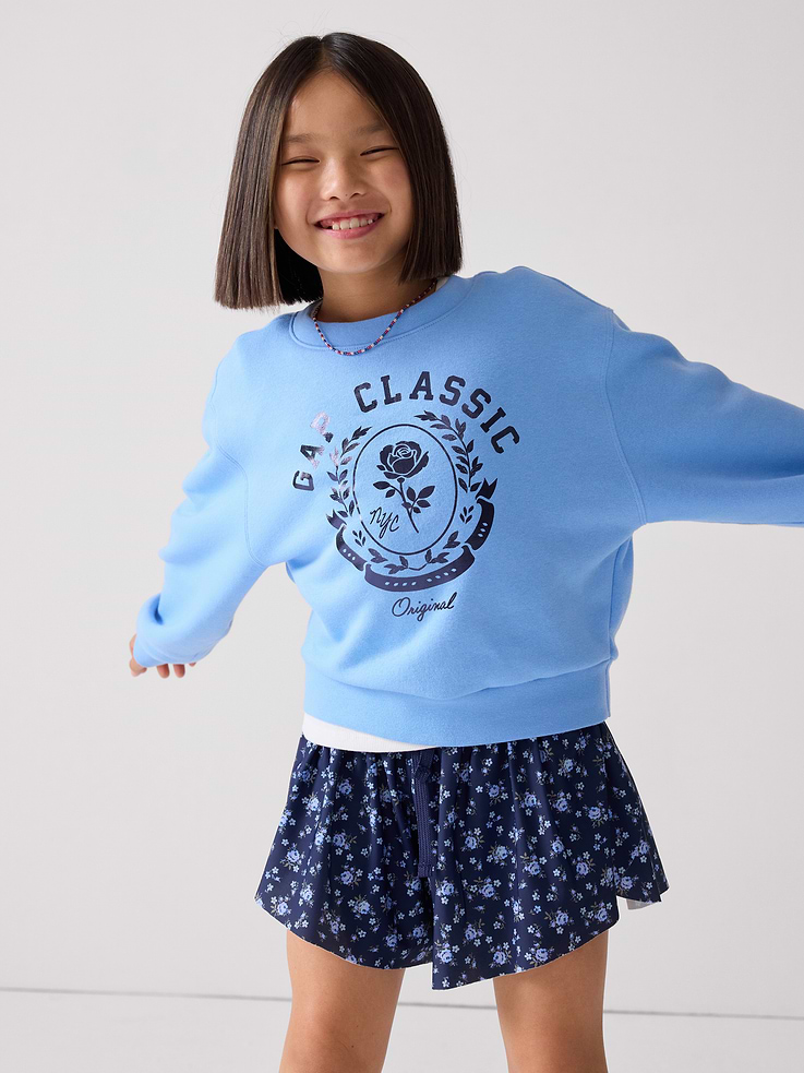 Image number 4 showing, Kids Relaxed Wedge Crewneck Sweatshirt