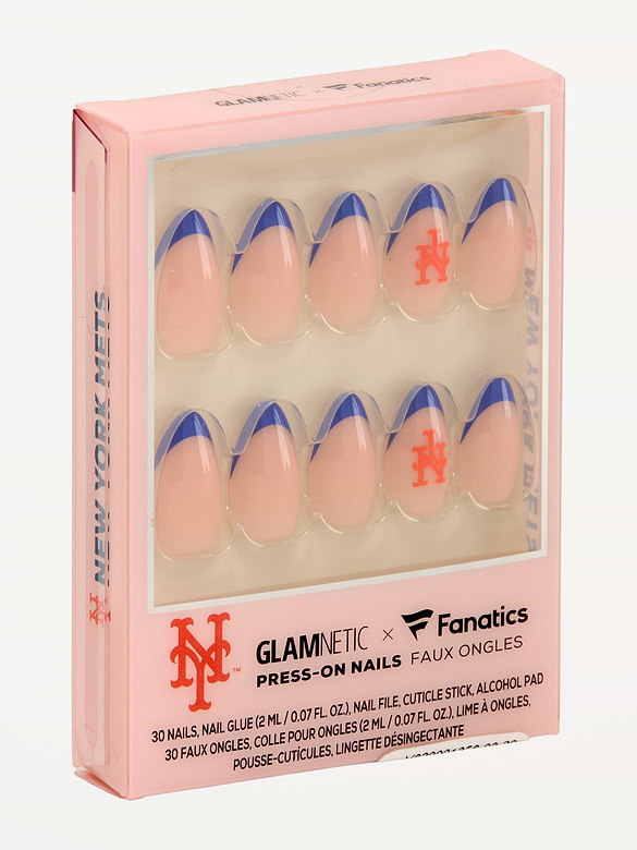 Glamnetic x Fanatics New York Mets Press-On Nail Kit